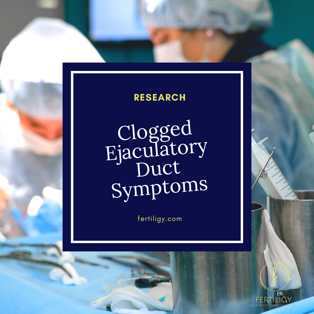 Clogged Ejaculatory Duct Symptoms